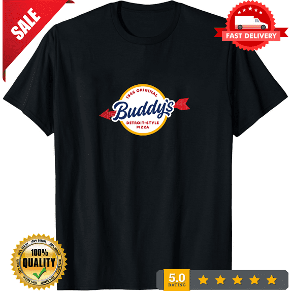 Retro NEW SHIRT BUDDY'S PIZZA LOGO T-SHIRT UNISEX FUNNY AMERICAN USA SIZE S-5XL, NEW TRENDING ITEM-TH71411