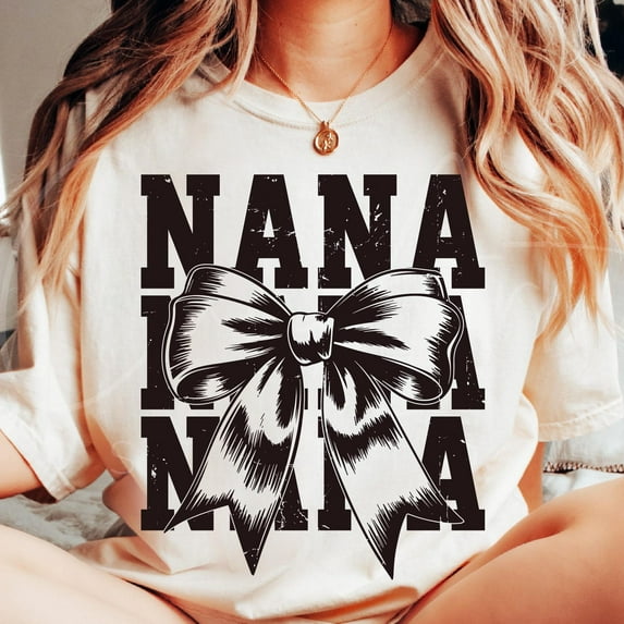 Retro Nana Svg, Coquette Nana Svg, Love Nana Svg Vintage-Inspired Nana Design, Silhouette Sublimation Svg T-Shirts Diy Craft Supplies