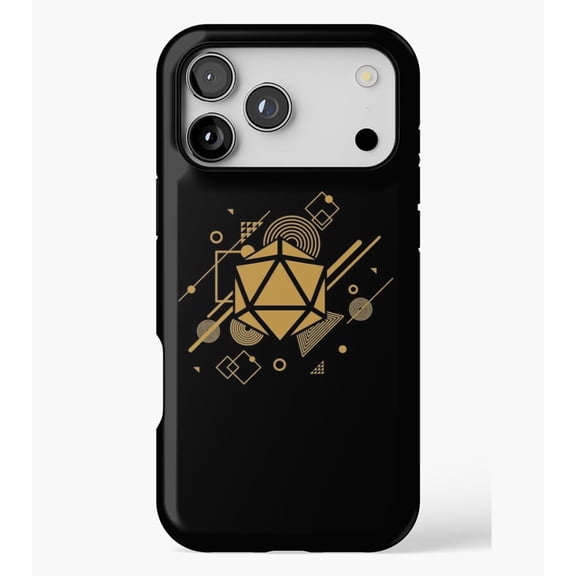 Retro Narrator Polyhedral D20 Dice M3095, Protective Case for iPhone 17 16 15 14 13 12 11 Pro Max – Modern Unisex Style