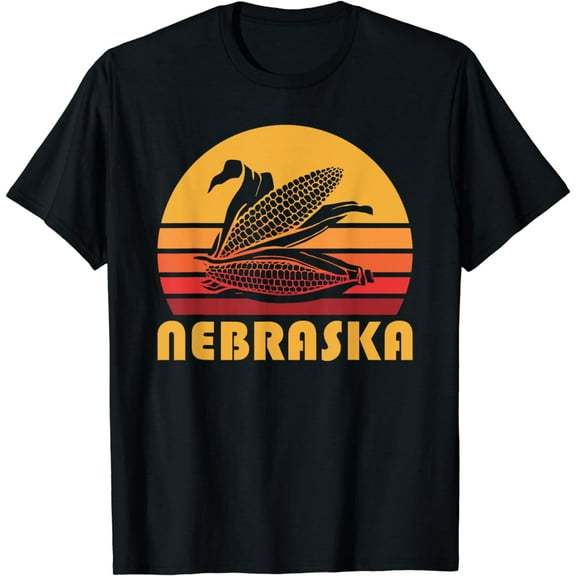 Retro Nebraska Corn Vintage Maize Farming T-Shirt