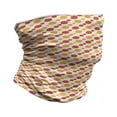 thumbnail image 1 of Retro Neck Gaiter, Big Small Dots Chain, Unisex, Marigold Scarlet Cream, by Ambesonne, 1 of 3