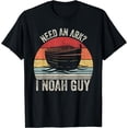 thumbnail image 1 of Retro Need an Ark I Noah Guy Shirt Christian Gifts Pun Funny T-Shirt Black Small, 1 of 4