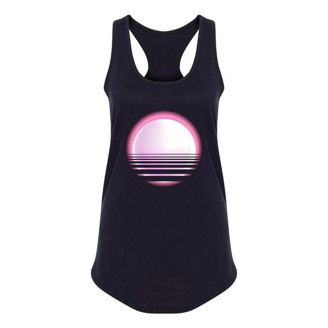 Retro Neon Pink Design  Tank Women -Image by Shutterstock, Female XX-Large
