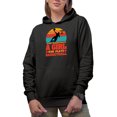 thumbnail image 1 of Retro Never Underestimate a Girl Who Plays Basketball - Female Basketball Player, Black Hooded Sweatshirt or Hoodie, Small, 1 of 5