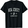 thumbnail image 1 of Retro New Jersey NJ T Shirt Vintage Sports Tee Design, 1 of 3