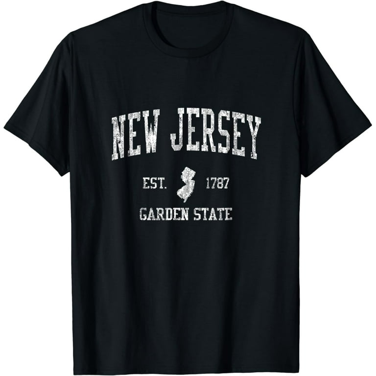 Retro New Jersey Nj T Shirt Vintage Sports Tee Design Retro New Jersey Nj T Shirt Vintage Sports Tee Design