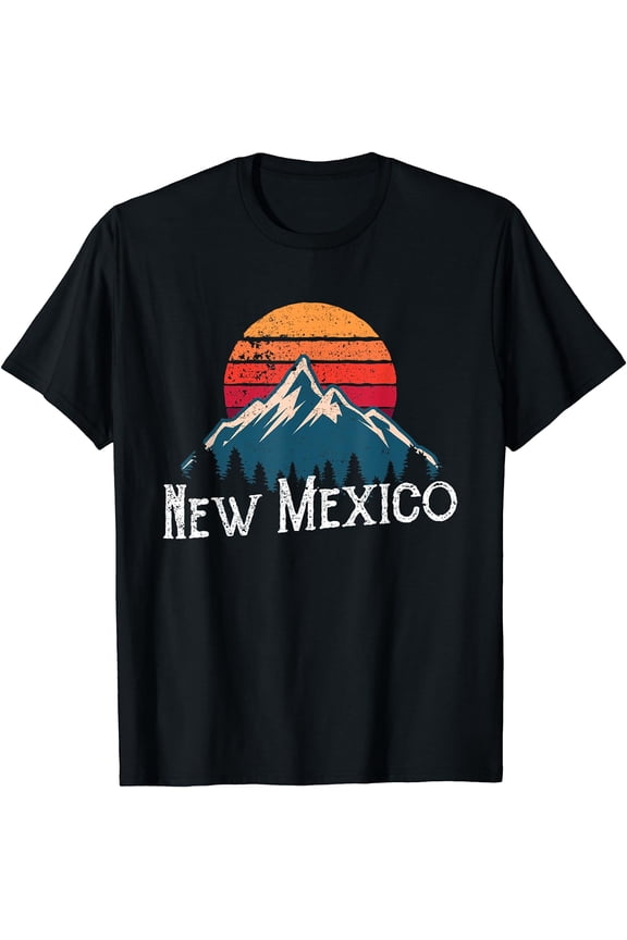 Retro New Mexico NM Mountains Outdoor Wildness T-Shirt