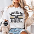 thumbnail image 1 of Retro New Orleans Football Distressed Fan T-Shirt Size S-5XL, 1 of 4
