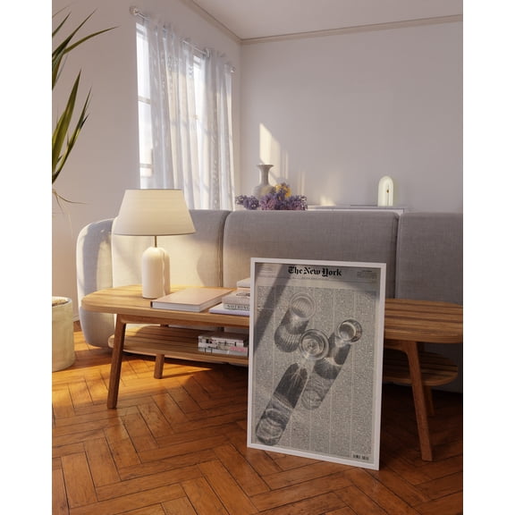 Retro Newspaper 70s Style Trippy Poster Unframed Paper Print
