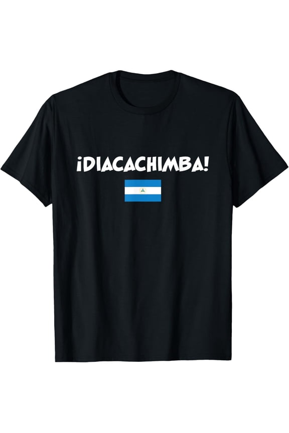 Retro Nicaragua Flag Diacachimba Slang T-Shirt - Cool Nicaraguan Pride Graphic Tee for Men and Women - Awesome Central American Heritage Apparel