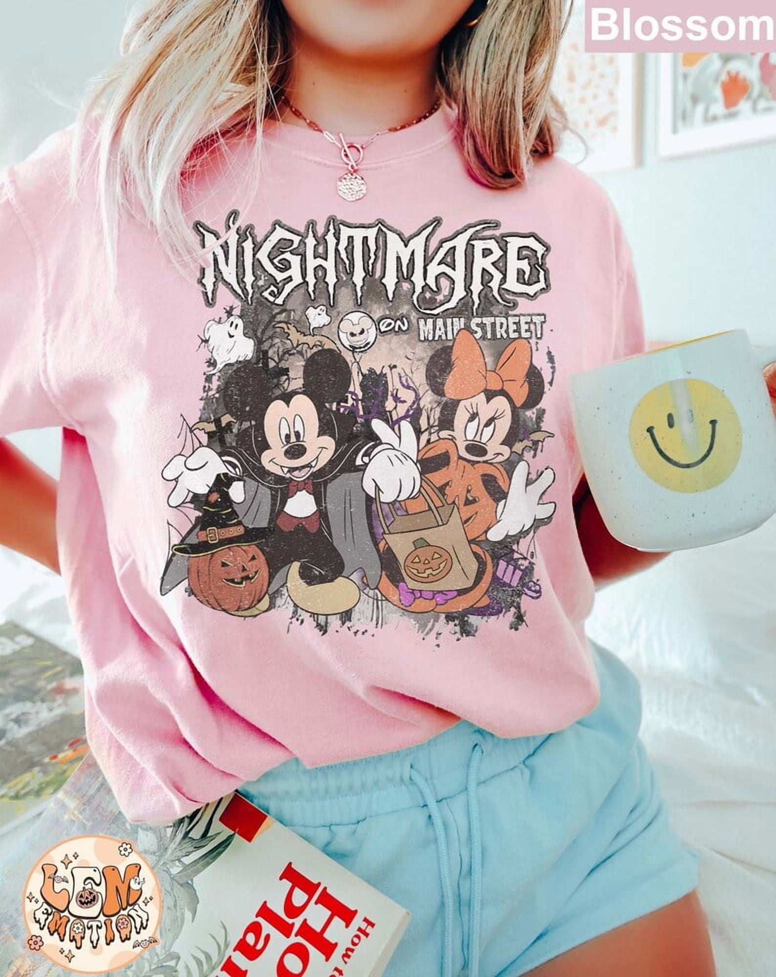 Retro Nightmare On Main Street Shirt, Vintage Mickey Halloween Shirt ...