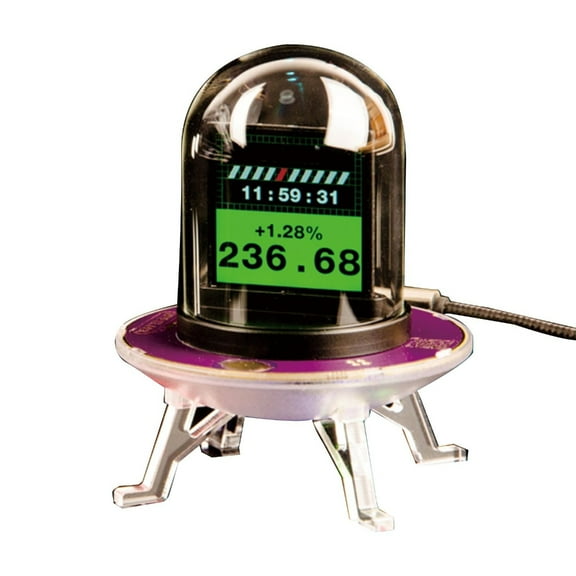 Retro Nixies Tube Digital Clock With IPSs Screen Real Time Gold Prices Trackings And RGBs Ambients Lighting Eff