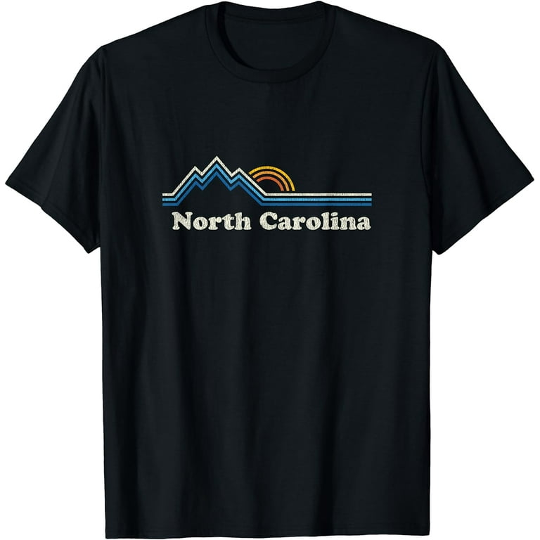 Retro North Carolina Nc T Shirt Vintage Mountains Tee