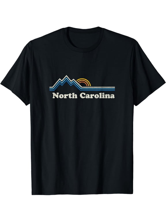 Retro North Carolina NC T Shirt Vintage Mountains Tee