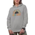 thumbnail image 1 of Retro Nurse with Sunflower, Heather Grey Hooded Sweatshirt or Hoodie, Small, 1 of 5
