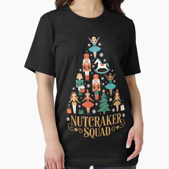 Retro Nutcracker Family Crew Brings Charming Holiday Nostalgia Art Unisex T-Shirt, up to size 5XL