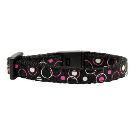 Retro Nylon Ribbon Collar Black Cat Safety