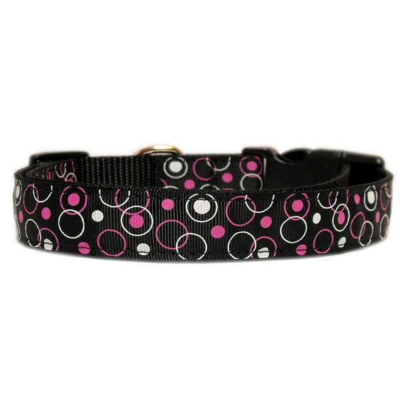 Retro Nylon Ribbon Collar Black Sm