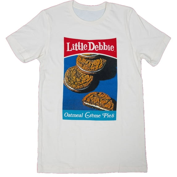Retro Oatmeal Creme Pies Cotton Short Sleeve T-Shirt, Adult Sizes S-3XL