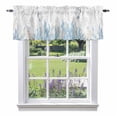 thumbnail image 1 of Retro Oceans Valance Curtain for Windows Watercolor Light Blue Jellyfish Seahorses Seaweed Rod Pocket Curtain Valances Short Window Treatments for Kitchen Bathroom Laundry Basement 60 x 14 Inch, 1 of 9