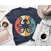 Retro Octopus T-Shirt Vintage Nautical Kraken Graphic Tee TSHIRT All Size S-5XL