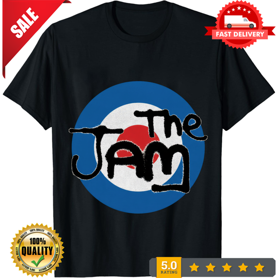 Retro Official The Jam Spray Target Logo Mens Black T Shirt The Jam Classic Tee, NEW INSTOCK-TH75904