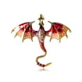 thumbnail image 1 of Retro Oil Dripping Dragon Style Brooch Personalized Coat Accessories Pin Jewelry, 1 of 6