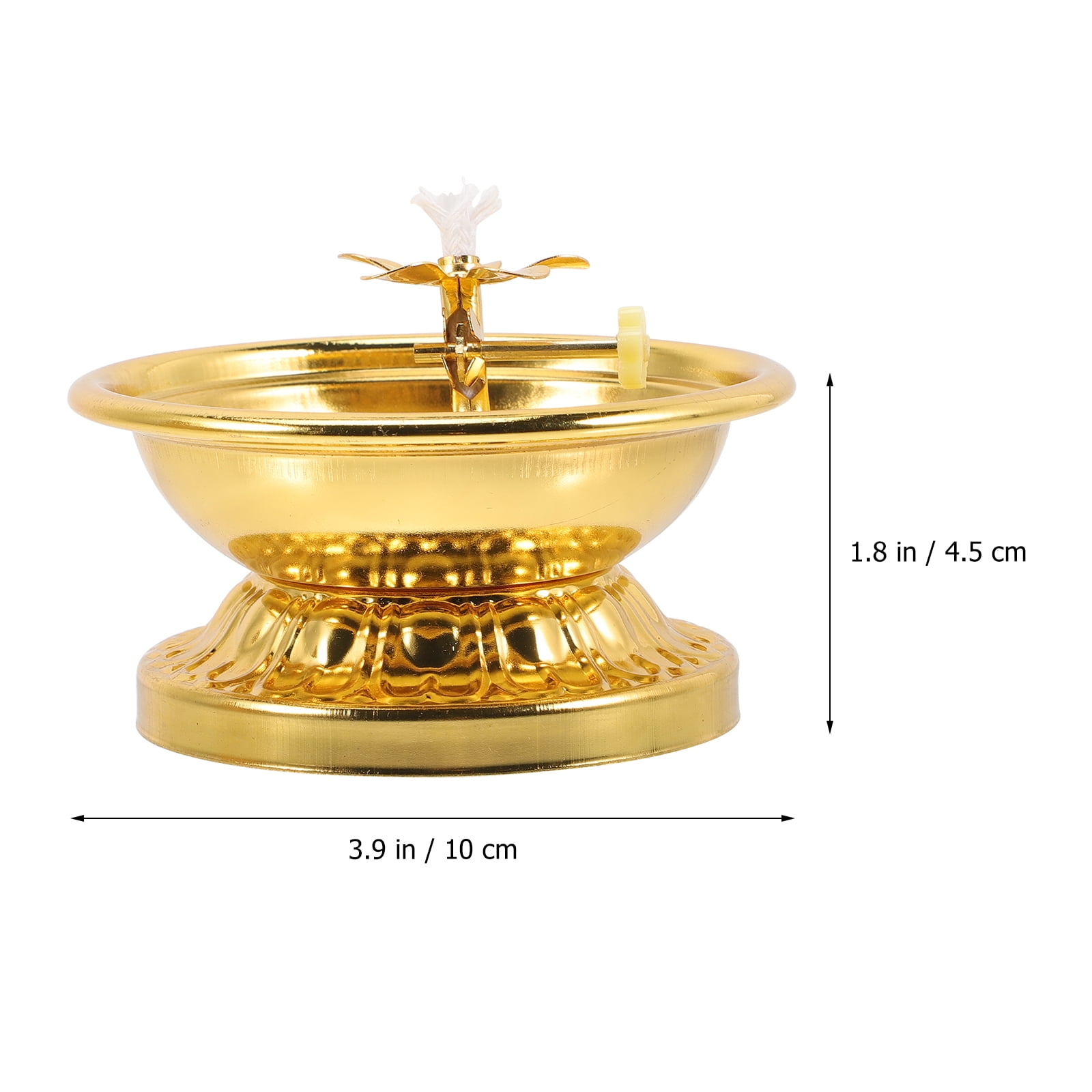 Retro Oil Lamp Vintage Kerosene Lamp Decorative Worship Lamp Temple Oil