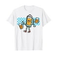 thumbnail image 1 of Retro Oktoberfest Bavarian Octoberfest German Men White T-Shirt, 1 of 5