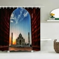 thumbnail image 1 of Retro Old Door Brick Wall Scenery Bath Curtain Waterproof Fabric Shower Curtains Vintage Style Bathtub Screen for Bathroom Decor, 1 of 5