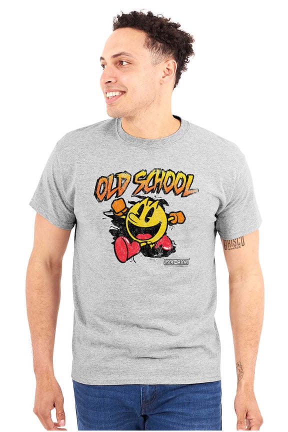 Retro Old School Arcade Game PACMAN Unisex Plus Size Graphic Tee Brisco Brands 2X