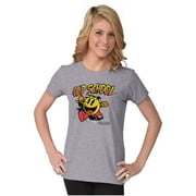 Retro Old School Arcade Game PACMAN Women's T Shirt Ladies Tee Brisco Brands M