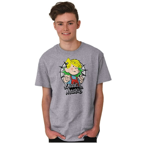 Retro Old School Dennis The Menace Men's Graphic T Shirt Tees Brisco Brands S