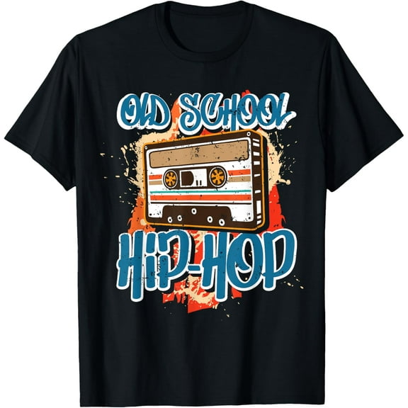 Retro Old School Hip Hop 80s 90s Graffiti Cassette T-Shirt
