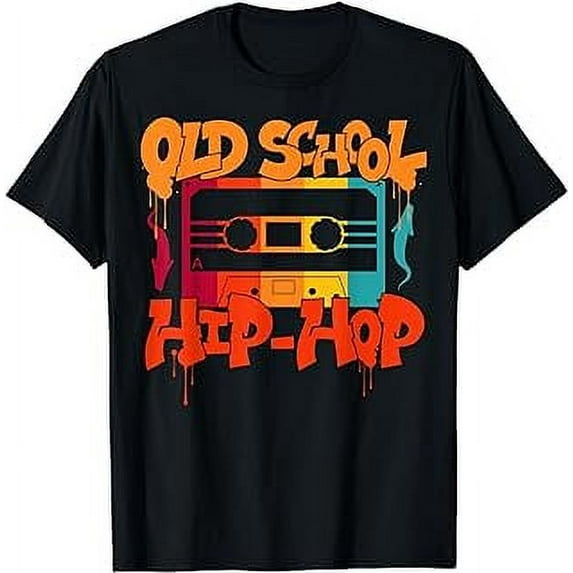 Retro Old School Hip Hop 80s 90s Graffiti Cassette T-Shirt