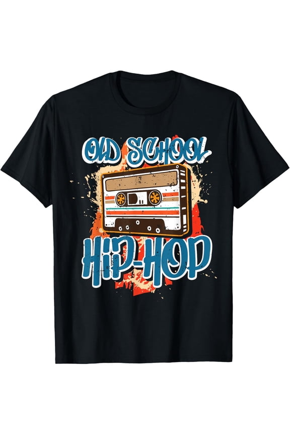 Retro Old School Hip-Hop Cassette Tape Graphic Tee Vintage 80s 90s Music Lover Urban Streetwear T-Shirt for Men Women Classic Nostalgic Apparel