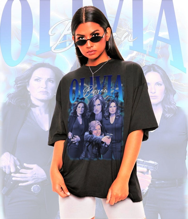 Retro Olivia Benson Shirt Mariska Hargitay Tees,Law And Order Series