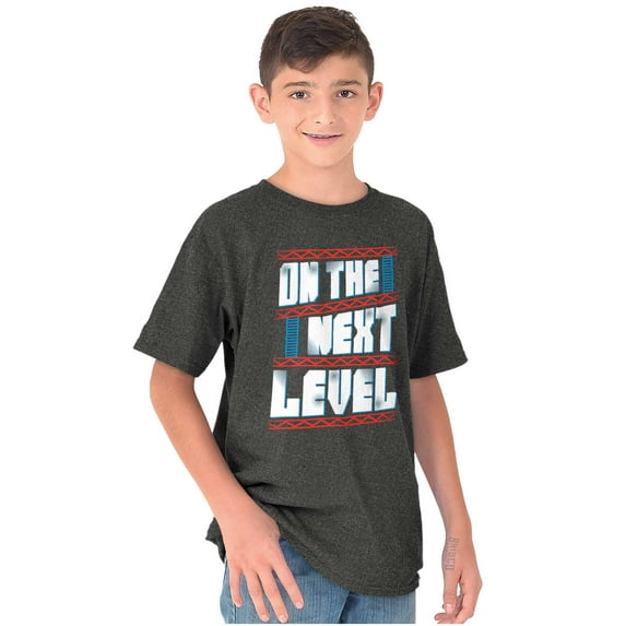 Retro On Next Level Video Gamer Nerd Crewneck T Shirts Boy Girl Teen Brisco Brands L