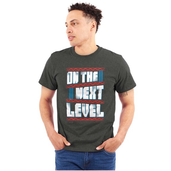 Retro On Next Level Video Gamer Nerd Plus Size Crewneck Graphic Tee Shirt Brisco Brands 2X