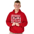 thumbnail image 1 of Retro Original Hipster Mustache Men's Big & Tall Graphic Hoodie Brisco Brands 4X, 1 of 4