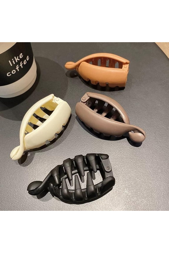 Retro Oval Banana Hair Clips, No Crease Secure Hold for Bun Ponytail Updo, Vintage Fashion Styling Accessories for Women