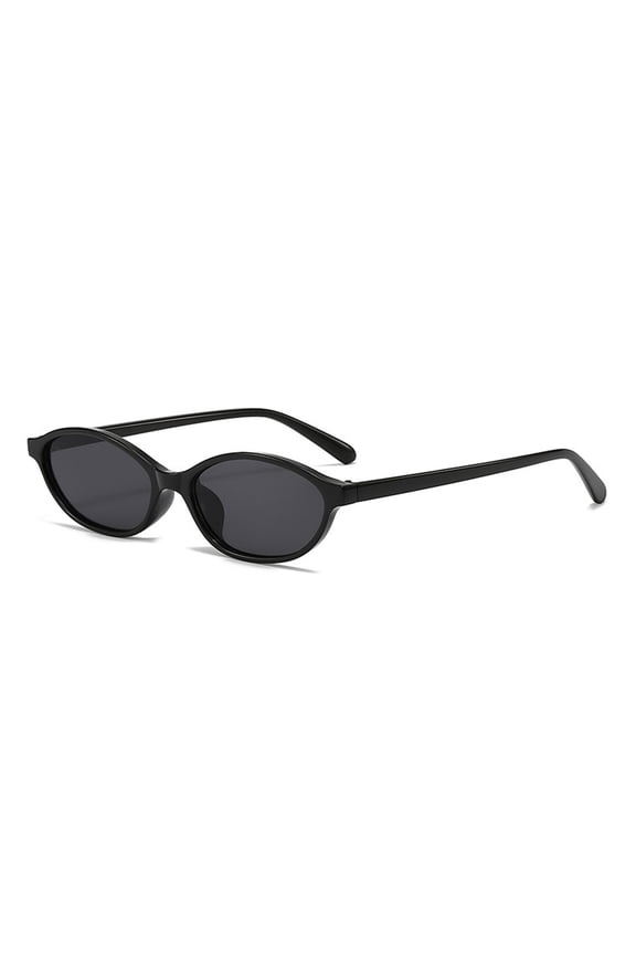 Retro Oval Frame Sunglasses 90s Narrow Lightweight Design Fashionable Cat Eye Sun Glasses for Outdoor Cycling Activities