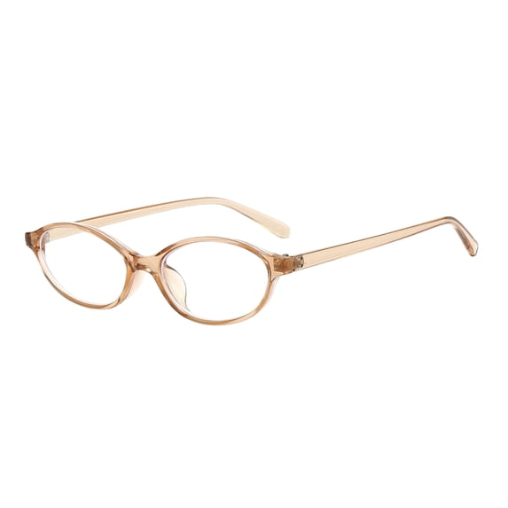 Retro Oval Glasses for Small Faces, 90s Inspired Lightweight Fashion Eyewear, Vintage Style Clear Lens Frames for Women and Men, Daily Casual Wear