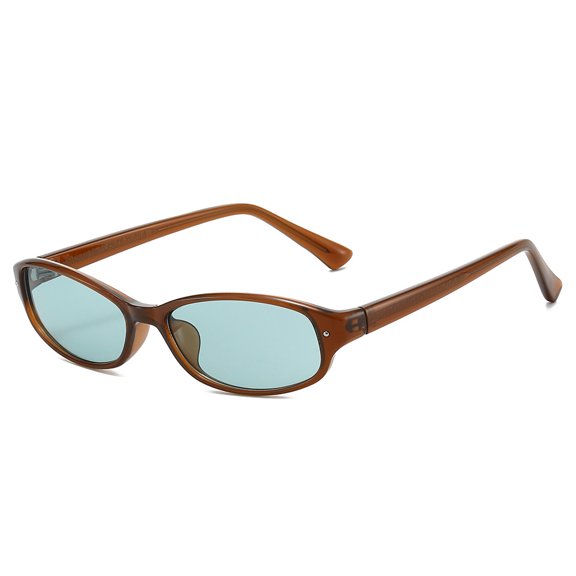 Retro Oval Sunglasses UV400 Protection Unisex PC Frame Streetwear Shades