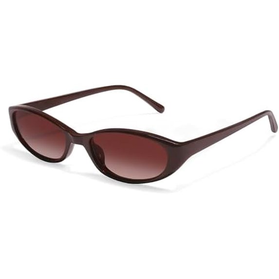 Retro Oval Sunglasses for Women 2026 90s Small Chic Cat Eye Sun Glasses Sunnies Lightweight Shades