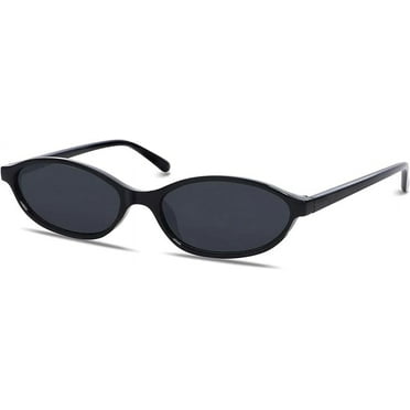 Kwate Unisex Cat Eye Fashion Sunglasses, Black, 1