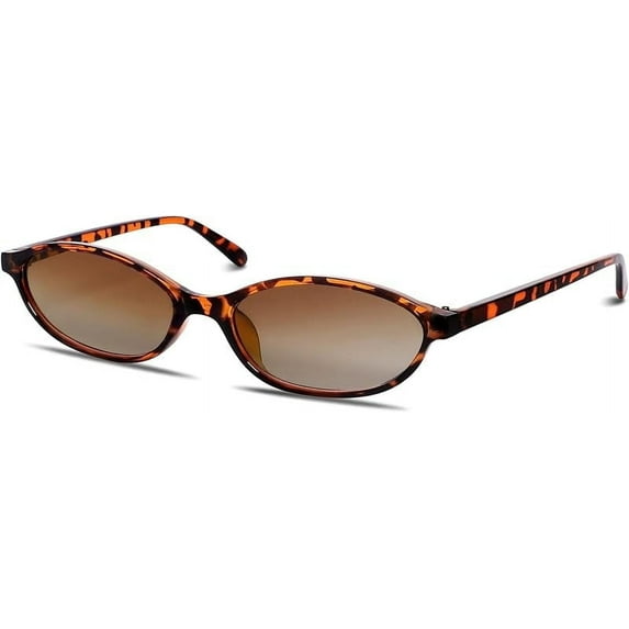 Kwate Lightweight Narrow Unisex Chic Cat Eye 90s Fashion Sunglasses