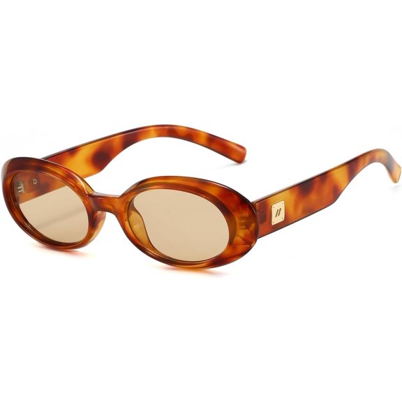 Retro Oval Sunglasses for Women Fashion Eye Sun Glasses Ladies 90s Oval Shades