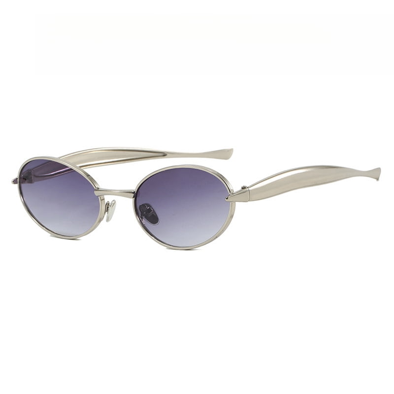 Retro Oval Sunglasses for Women Men - Classic 90s Vintage  display picture 1