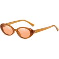 thumbnail image 1 of Retro Oval Sunglasses for Women Men Fashion Small Oval Sunglasses 90s Vintage Shades, 1 of 12